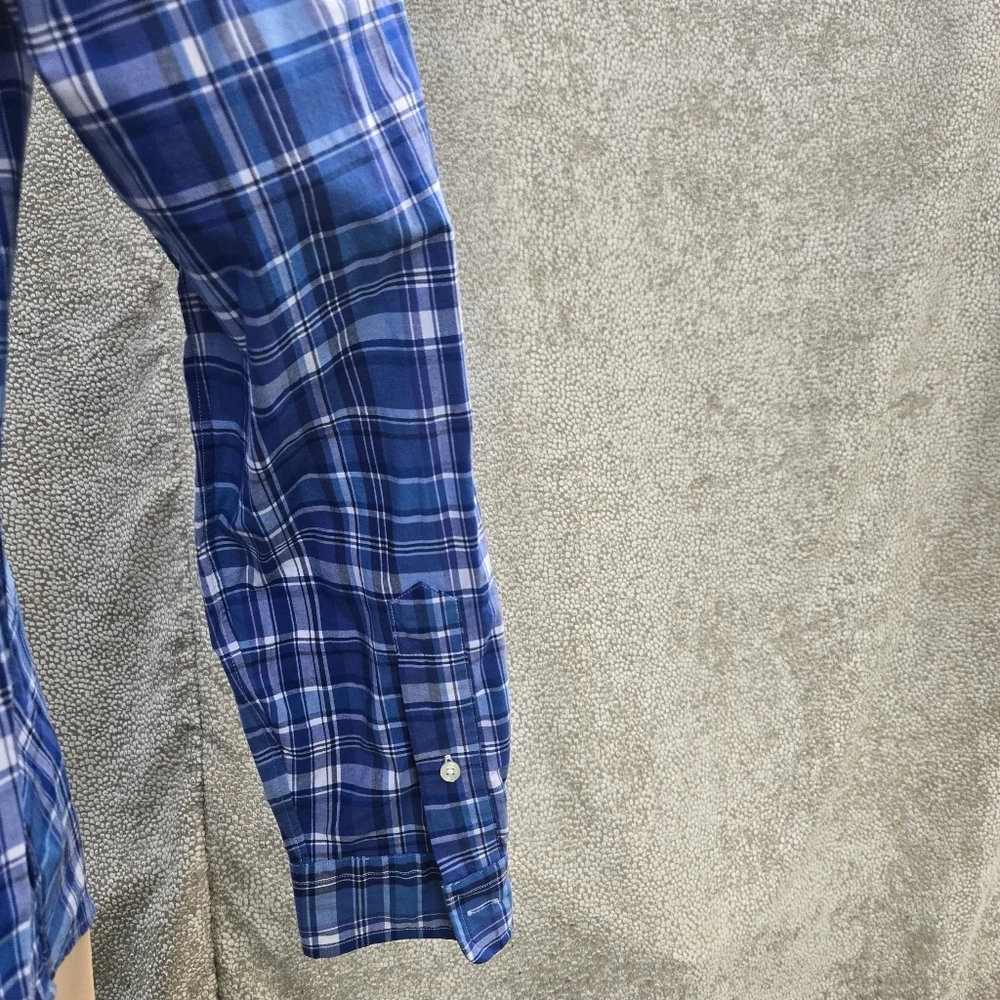 POLO RALPHVL LAUREN Blue Plaid Men's Shirt